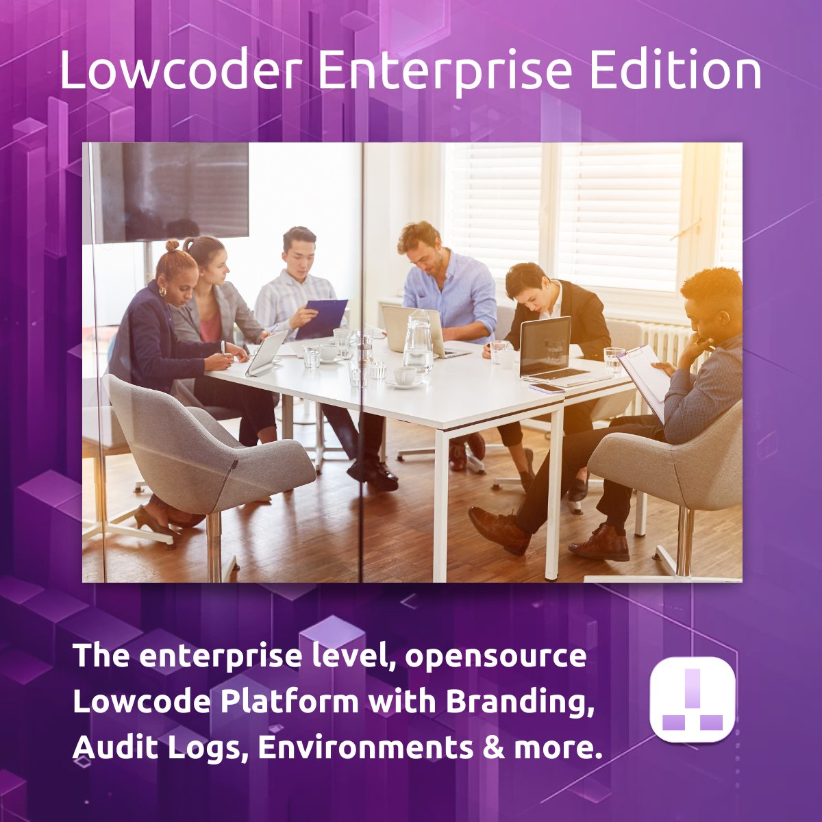 Lowcoder_cloud's tweet card. Unlock enterprise-grade control, customization, and compliance with Lowcoders Enterprise Edition, the ultimate Lowcode solution to save 90% of costs at App Development.