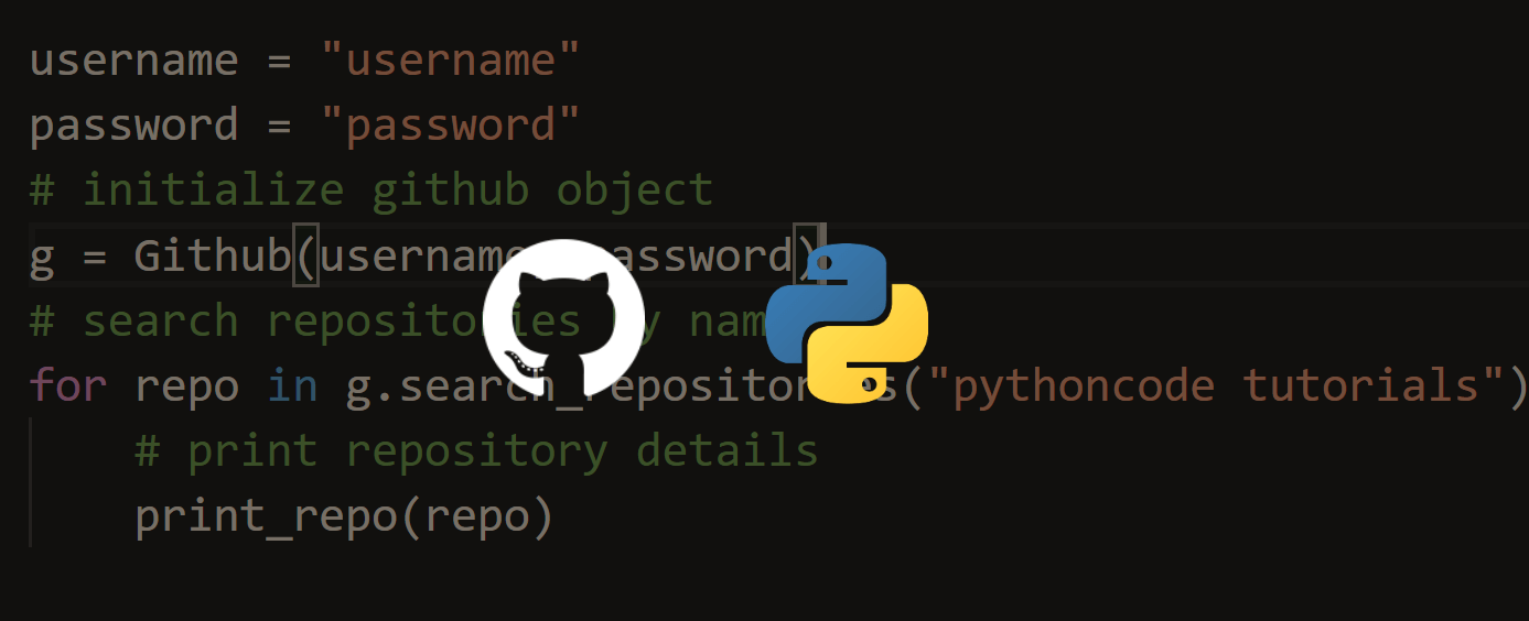 ThePythonCode1's tweet card. Using Github Application Programming Interface v3 to search for repositories, users, making a commit, deleting a file, and more in Python using requests and PyGithub libraries.