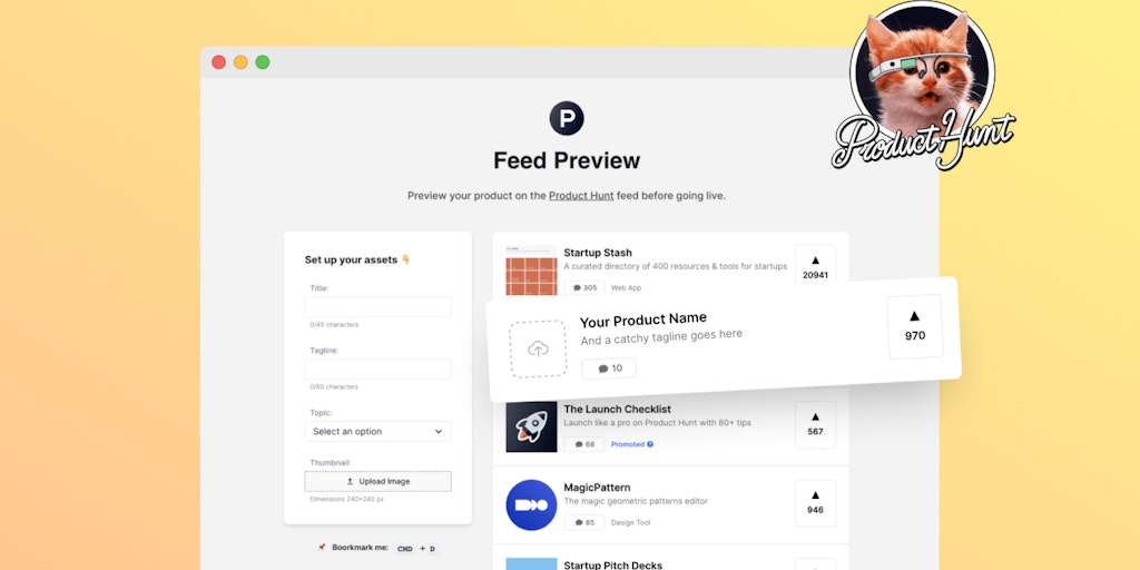 d__raptis's tweet card. Launching on Product Hunt is a chaotic & tedious experience. 😴 That's why I spend 140 hours to curate 80+ practical tips from expert entrepreneurs and 30+ valuable tools to structure your launch...
