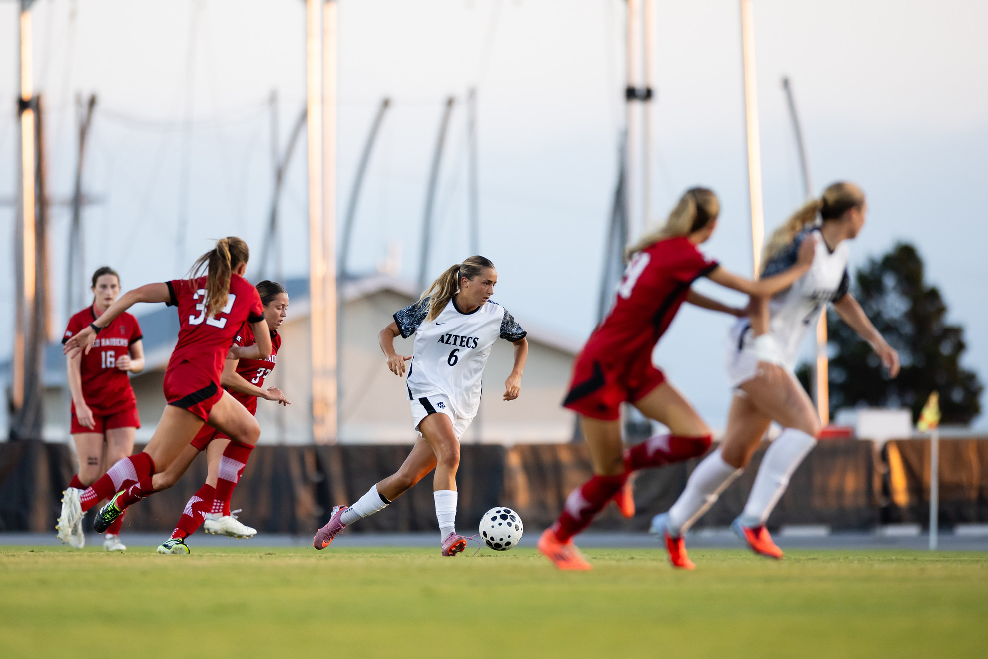 AztecWSoccer's tweet card. Aztec Women’s Soccer Downs San Jose State 3-2