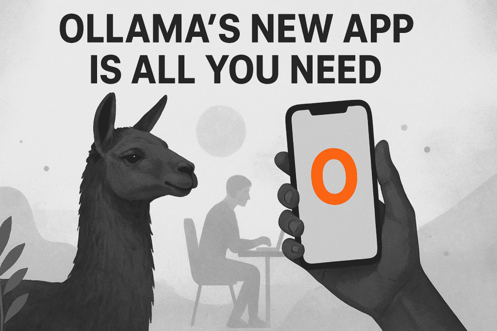 docsunny100's tweet card. Effectively increase your productivity with local LLMs using Ollama's new app.