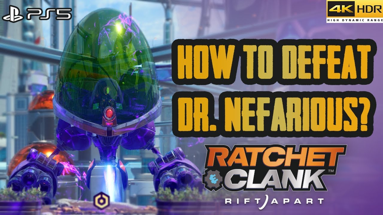 lazyprogram's tweet card. How to defeat Dr Nefarious - Ratchet & Clank Rift Apart 2021 - PS5