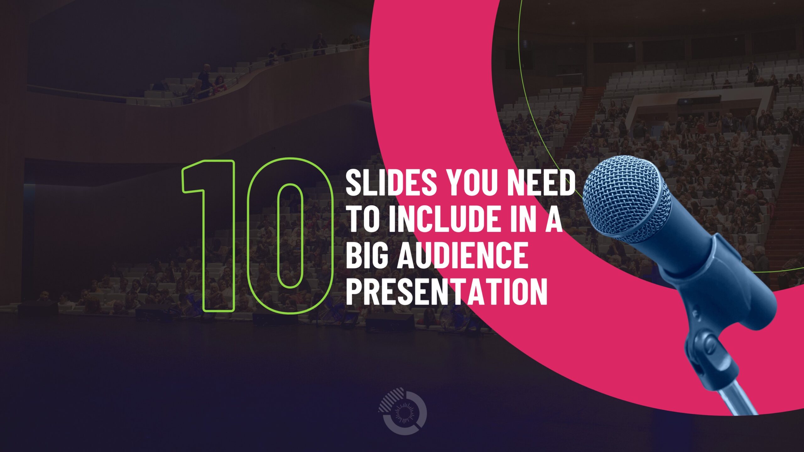 Visual_Hackers's tweet card. Crafting a presentation for a big audience is always a challenge. Here are 10 slides you can include in a Big Audience Presentation.