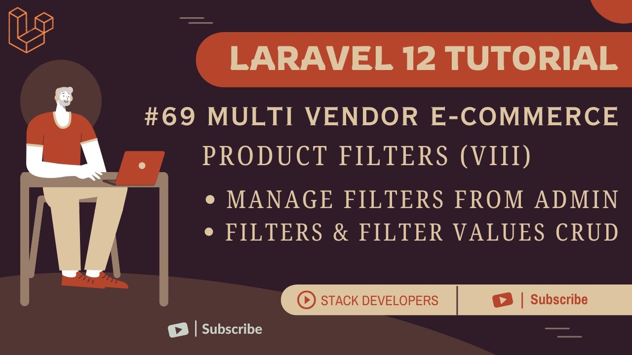 stacdevelopers's tweet card. Laravel 12 Tutorial #69 | Product Filters (VIII) | Manage Filters...
