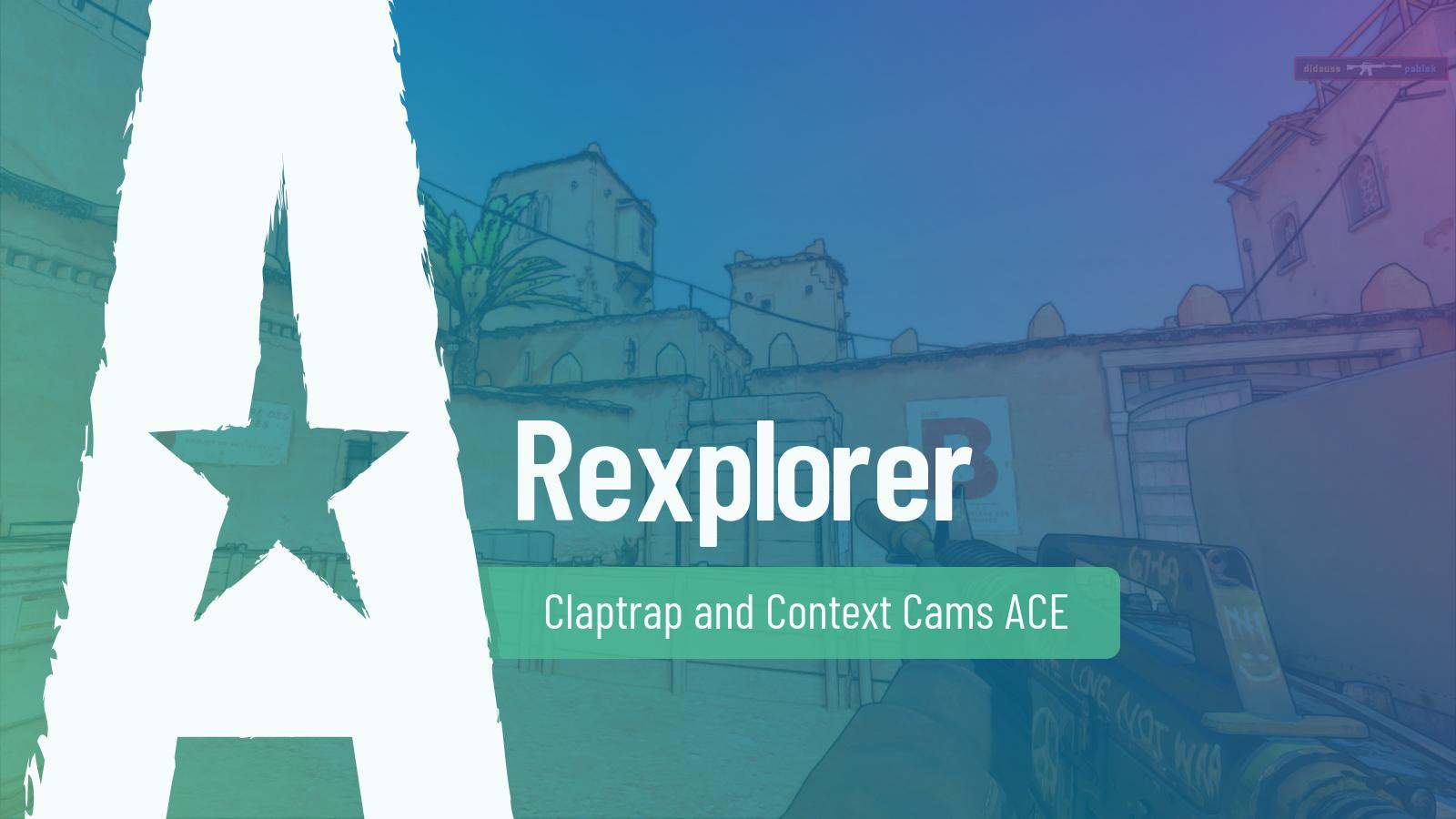 arieldidicsgo's tweet card. Claptrap and Context Cams ACE