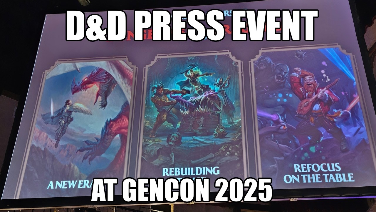 nerdimmersion's tweet card. The D&D 2025 GenCon Press Event, D&D's New Direction, Paizo on D&D...