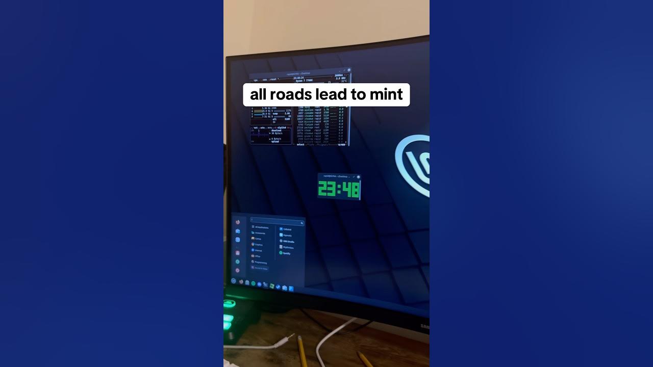 Informatykadlak's tweet card. All roads lead to linux mint #linux #linuxmint #operatingsystem