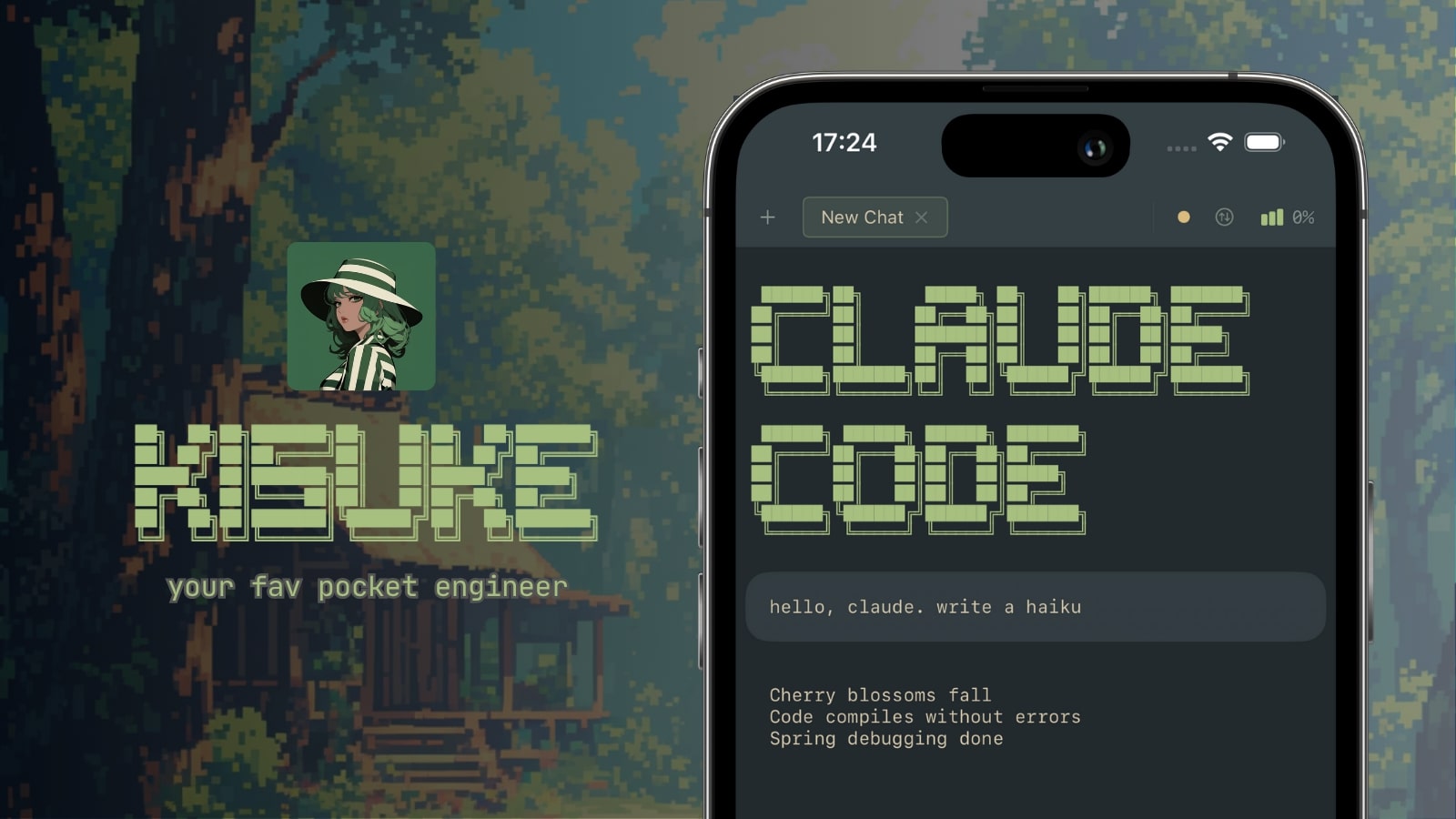 0xKyon's tweet card. iOS app that transforms your iPhone into a powerful dev environment. SSH, Claude Code, file editor & more.