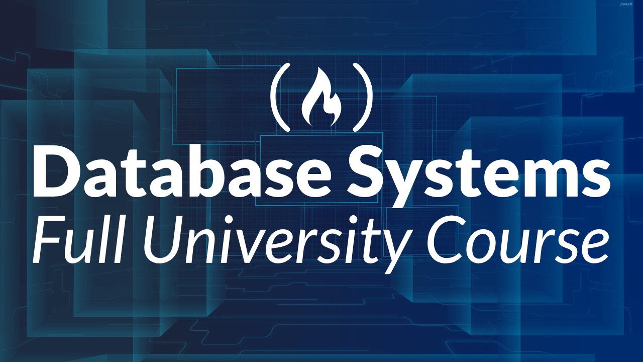 freeCodeCamp's tweet card. Sure you can learn about database systems from a random YouTube video. Or you can learn about them from a professor at one of the top ranked universities in the world. We've released a 25-hour course...