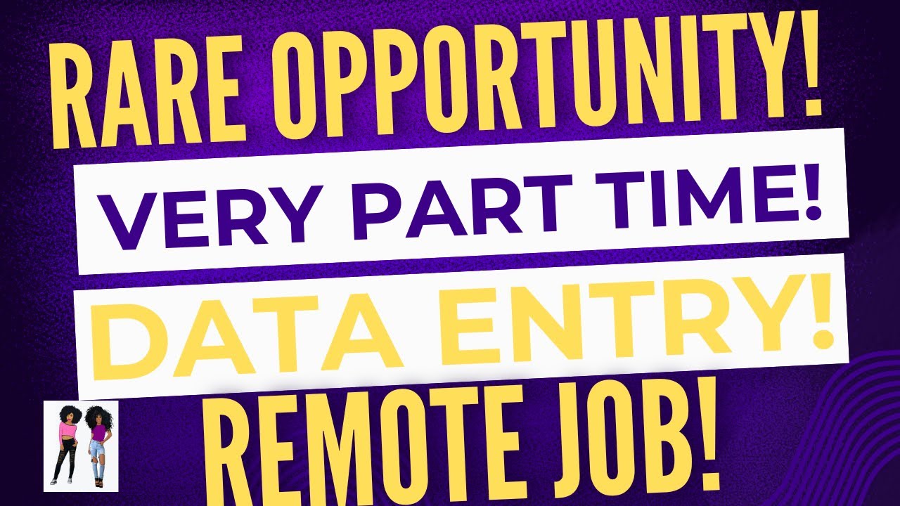 MochaPassion19's tweet card. Rare Opportunity! 💻 Very Part-Time Data Entry #workfromhome Job (No...