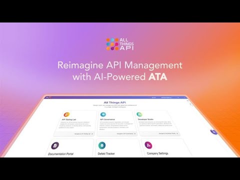 AllthingsAPI's tweet card. Reimagine API management with AI powered ATA