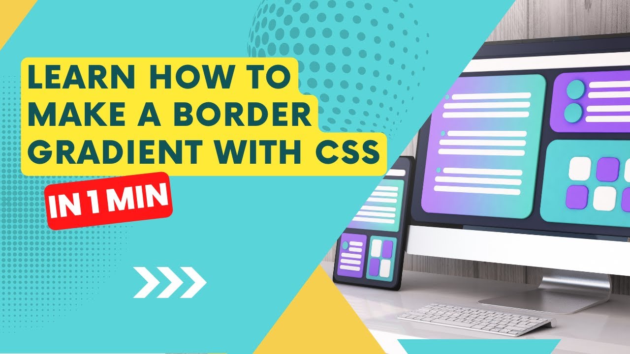 CodingForWeb's tweet card. How to make a Gradient Border with CSS in 1 minute