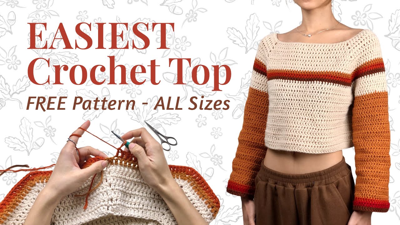 tiniIy2's tweet card. Crochet Top/Jumper (Raglan Sleeves) - Easy In-depth Tutorial for...