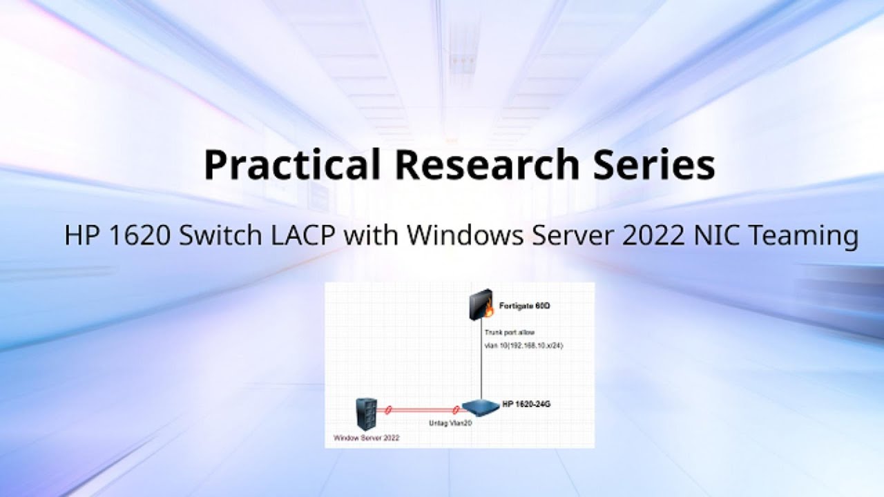 timwebdesignsrv's tweet card. HP 1620 Switch LACP with Windows Server 2022 NIC Teaming