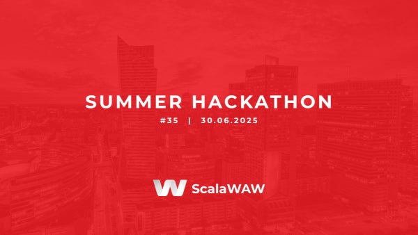 ScalaWAW's tweet card. Hello everyone! Did you know that ScalaWAW actually began in 2015 as a hackathon-focused community? This summer, we're embracing our roots and inviting you to join us for