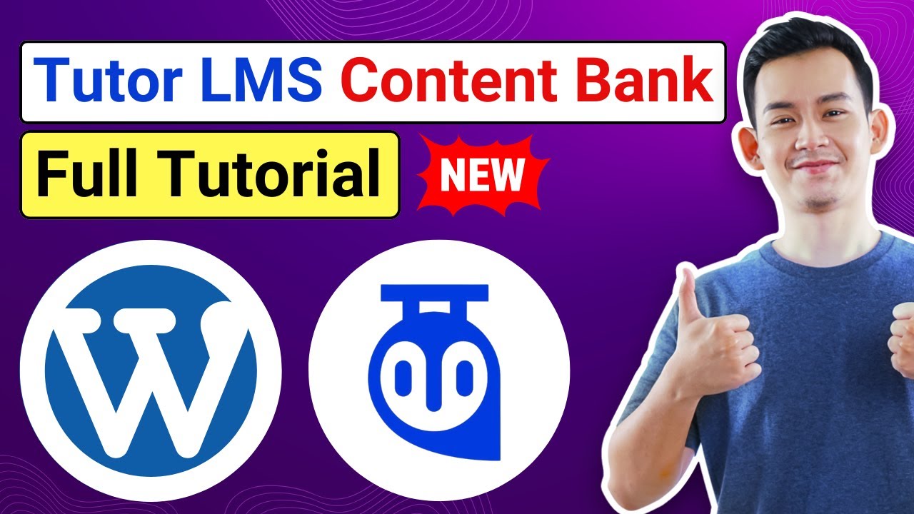 wpgiz's tweet card. Tutor LMS Content Bank Tutorial | Reuse Lessons, Quizzes & Assignme...