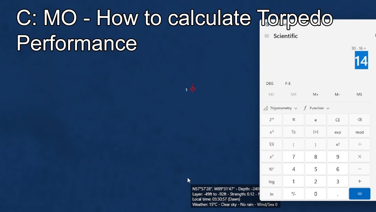 CommandDevTeam's tweet card. C: MO - How to calculate Torpedo Performance