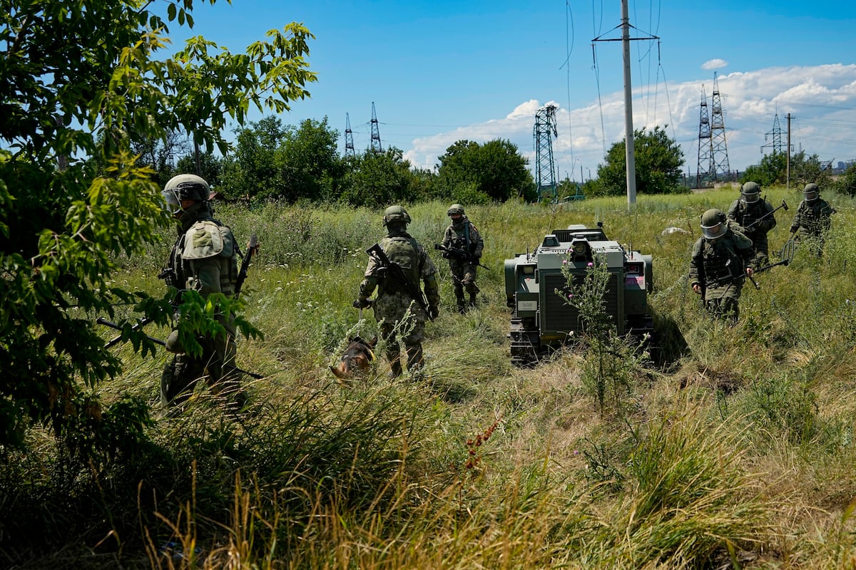 SwarmboticsAI's tweet card. With drones and artillery pouncing on any troop movements along the front lines, unmanned ground vehicles are starting to fill a logistics gap.