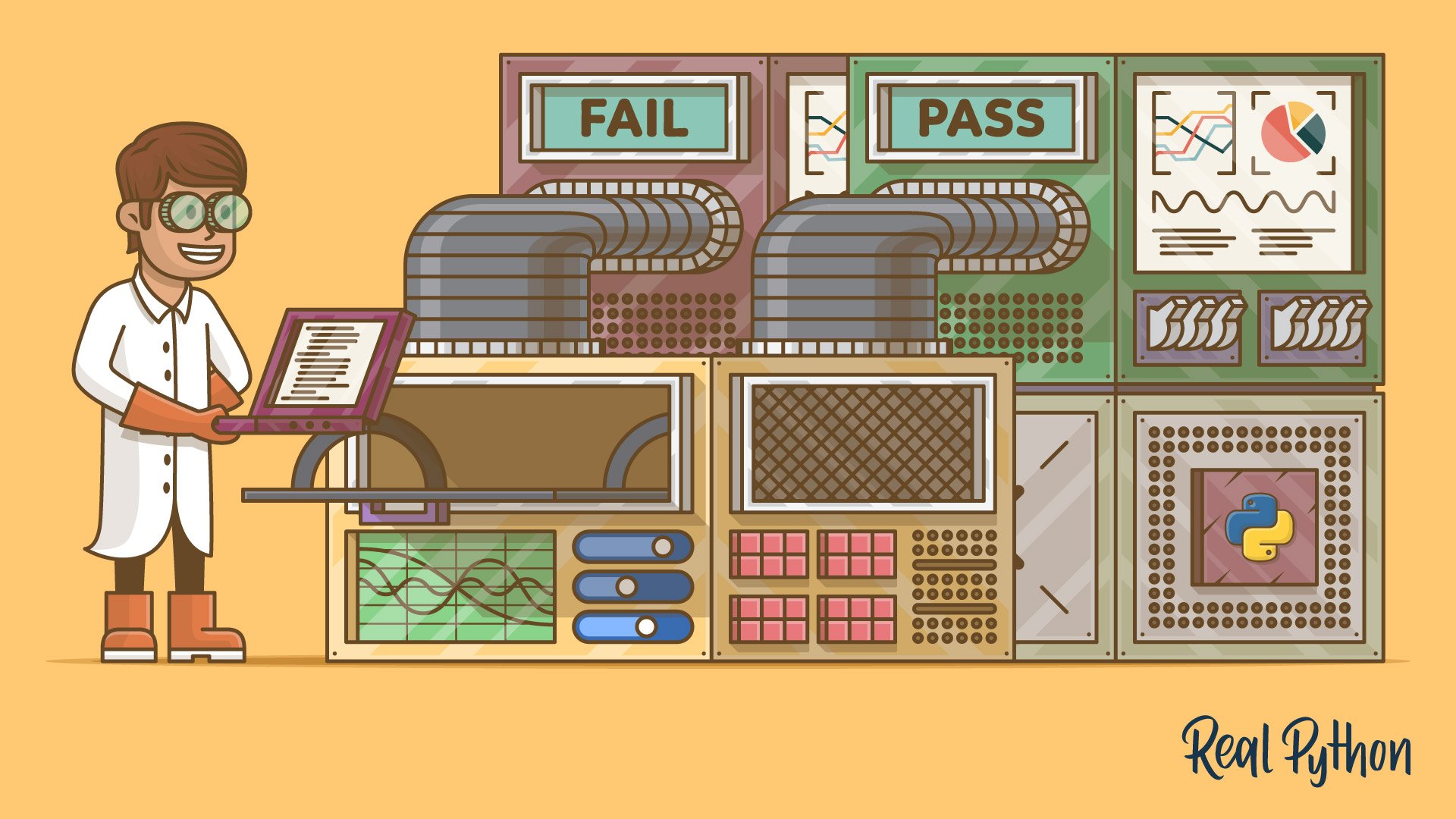 realpython's tweet card. Embark on a journey to Python testing excellence with Real Python. Begin with fundamental testing concepts, progress through unittest, doctest, mock objects, and Pytest. Conclude with advanced...