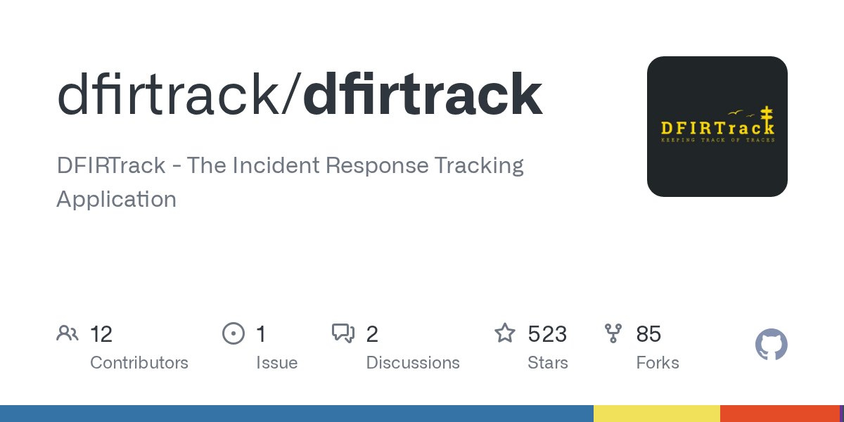 OlgaAngel's tweet card. DFIRTrack - The Incident Response Tracking Application - dfirtrack/dfirtrack