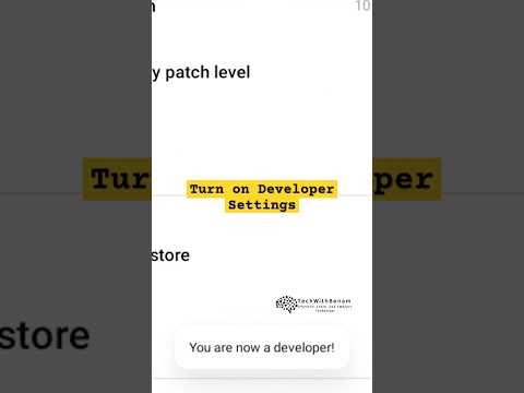techwithbenam's tweet card. How to Unlock Developer Mode on Android in SECONDS!⚡
