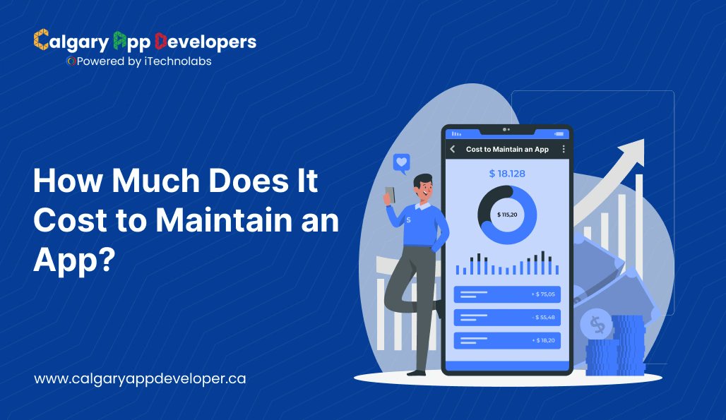 AppCalgary's tweet card. Discover the true mobile app maintenance cost in 2025. Learn factors, budgeting tips, & cost-saving strategies for startups, app developers, & growing businesses.