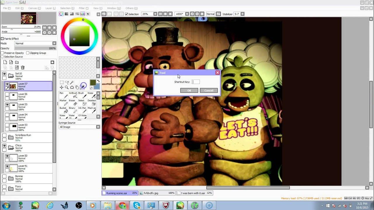 ScriptlessPony's tweet card. SpeedPaint Scriptless FNaF