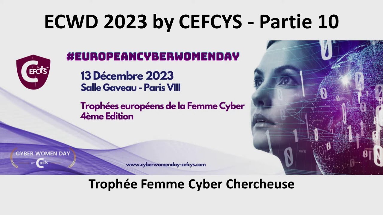 franmusiani's tweet card. ECWD 2023 by CEFCYS - PART10 - Trophée Femme Cyber Chercheuse
