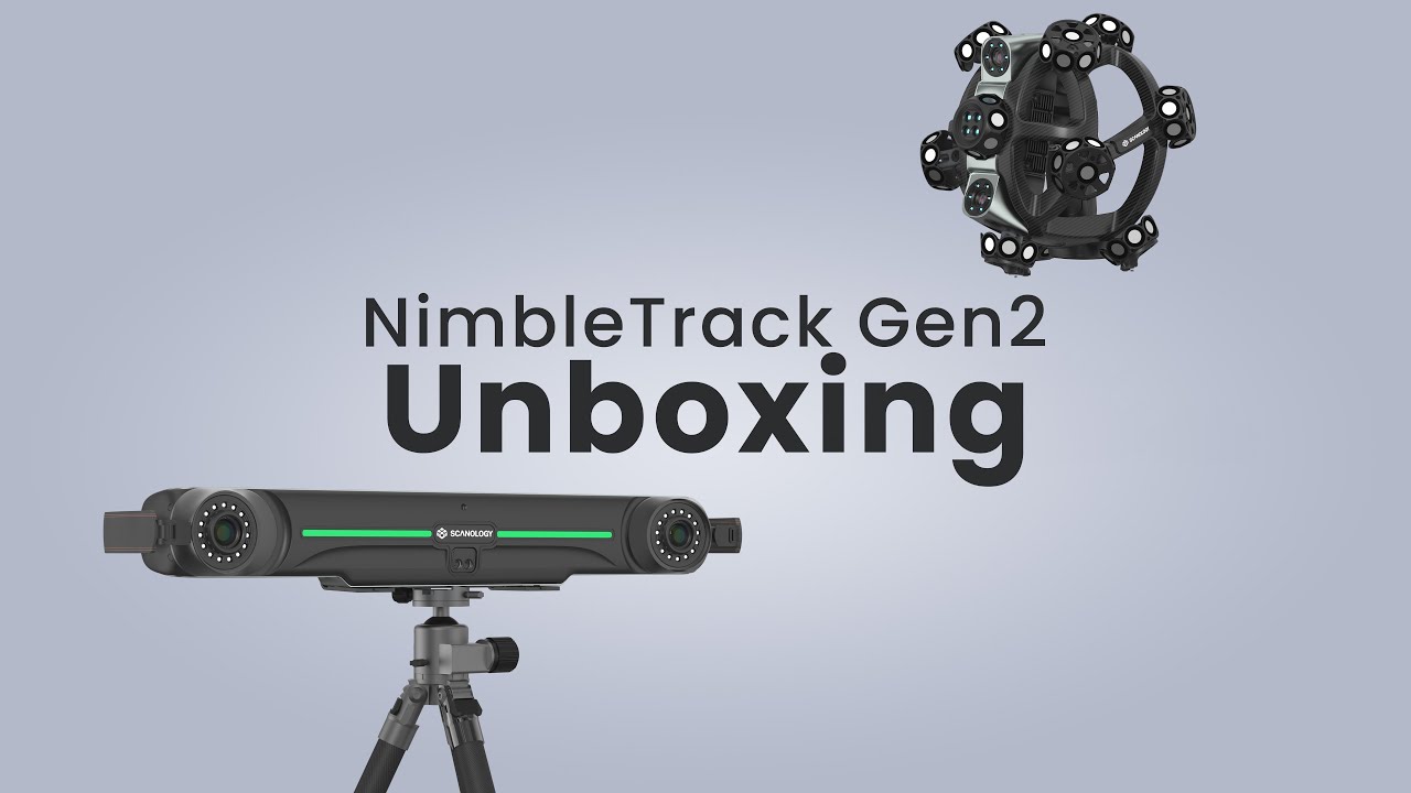 Scantech3D's tweet card. NimbleTrack Gen2 Tutorial: Unboxing