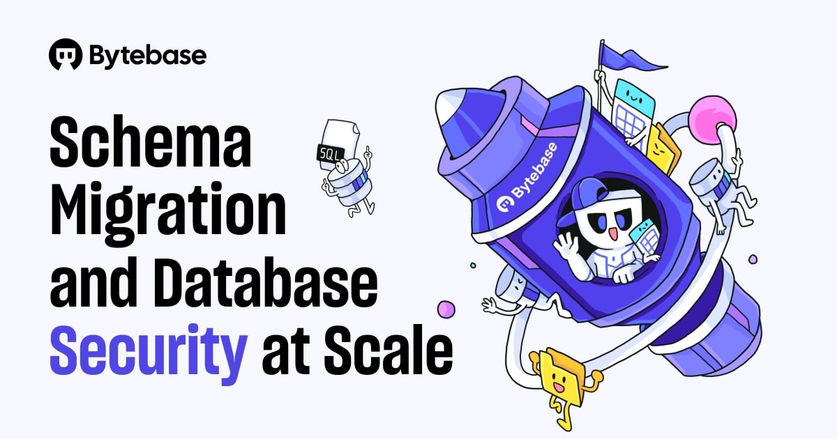 _tech_robot_'s tweet card. Schema migration and database security for developer, security, DBA, and platform engineering teams.