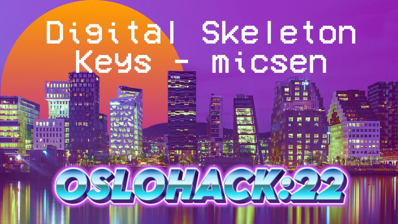 hackeriet's tweet card. Digital Skeleton Keys