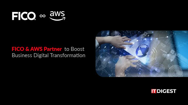 ITDigestmag's tweet card. FICO, a global leader in analytics software, announced a new strategic collaboration agreement with Amazon Web Services (AWS),