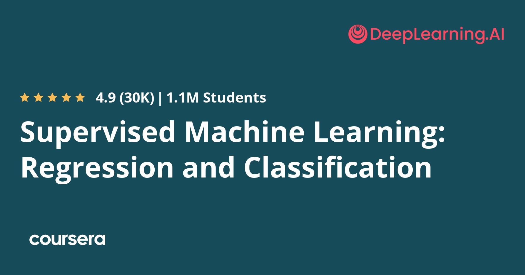 bsd_noobz's tweet card. In the first course of the Machine Learning ... Enroll for free.