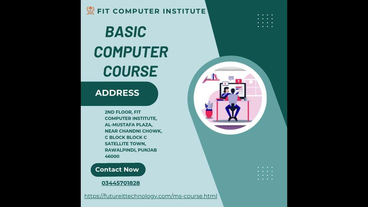 FitComputer's tweet card. Basic Computer Course In Rawalpindi And Islamabad