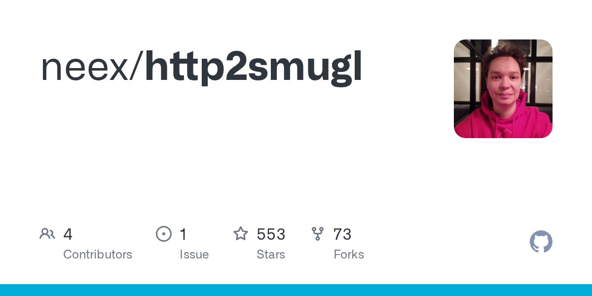 emil_lerner's tweet card. Contribute to neex/http2smugl development by creating an account on GitHub.