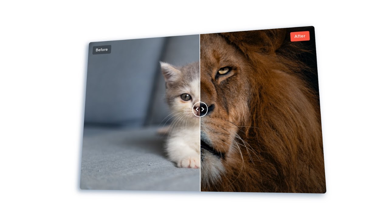 CodingJrney's tweet card. Image Comparison Slider (HTML, CSS and JavaScript)