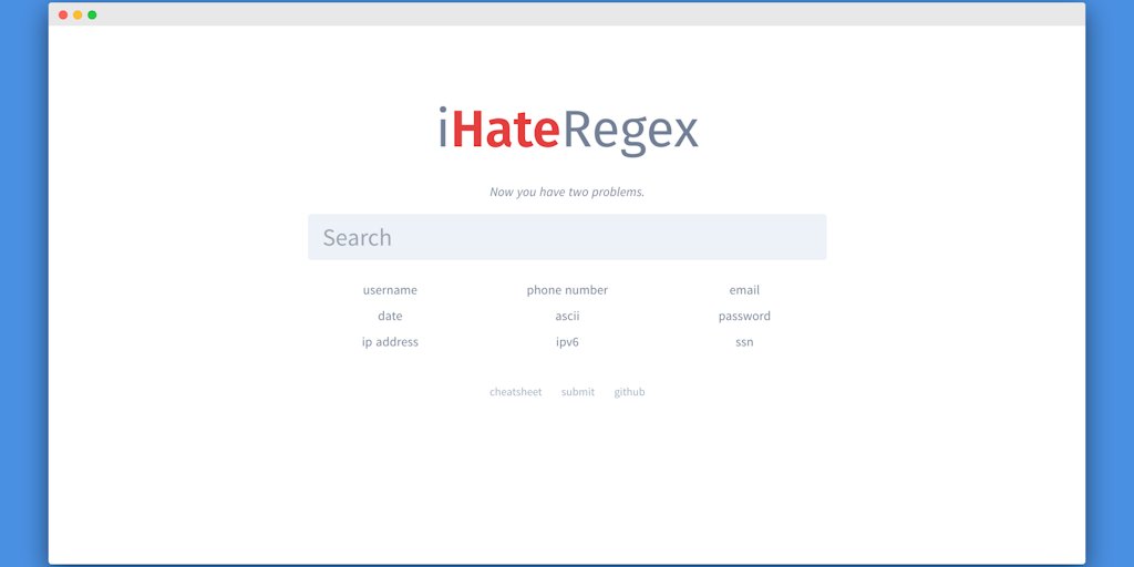 geongeorgek's tweet card. Hello Hunters 👋 This tool is designed as a cheatsheet that will explain commonly used regular expressions in way you actually learn it ❤ - for the haters out there 😉