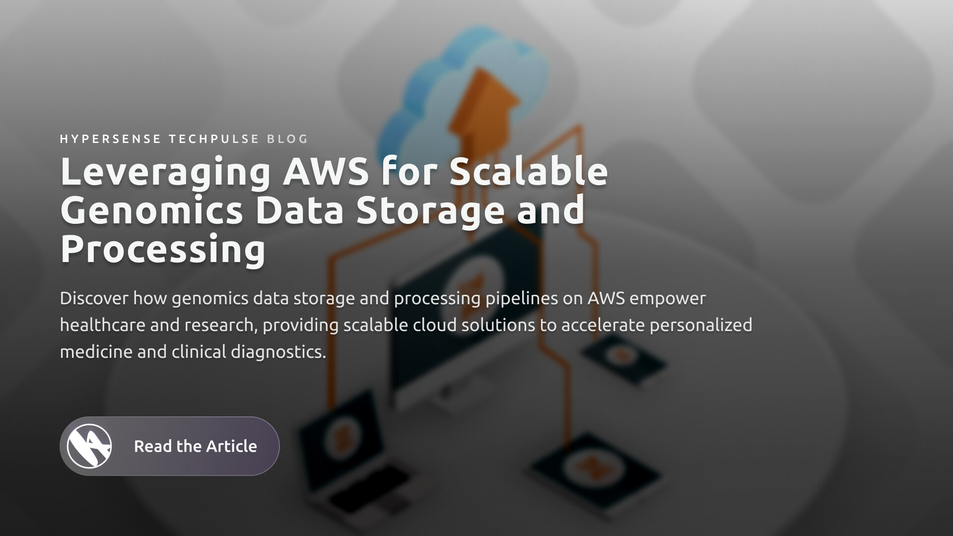 HyperSenseSoft's tweet card. Explore AWS solutions for genomics data storage, cloud pipelines, and scalable processing—accelerating research and clinical insights with optimized costs.