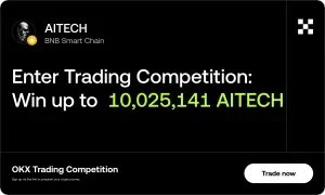 kryptoscriptx's tweet card. Join the AITECH Trading Competition trading competiton! Trade, compete, and earn AITECH Trading Competition rewards. Boost your skills and win exciting crypto prizes as you climb the leaderboard!
