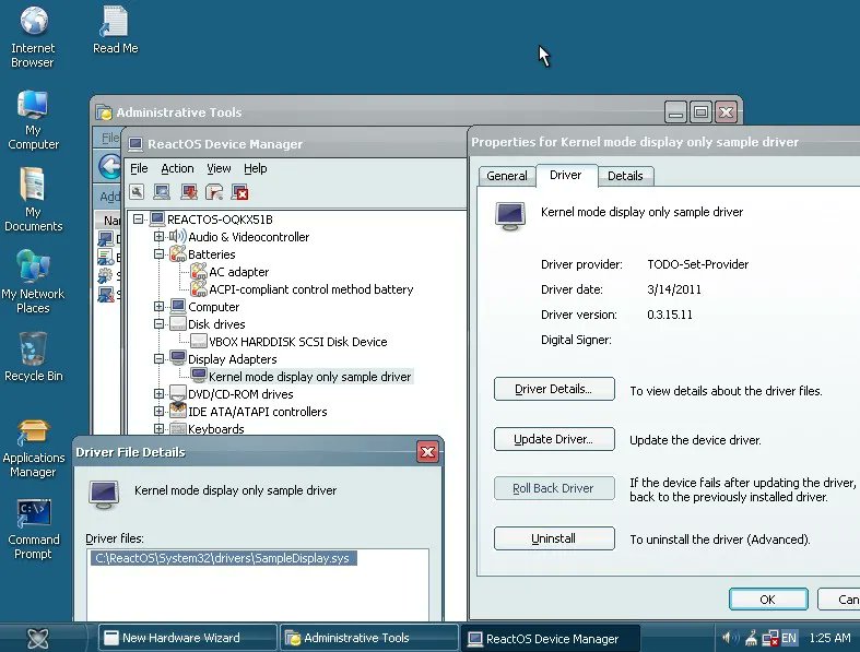 phoronix's tweet card. The ReactOS project that continues striving toward being an 'open-source Windows' ABI compatible operating system has been seeing some activity recently around supporting Windows Display Driver Model...