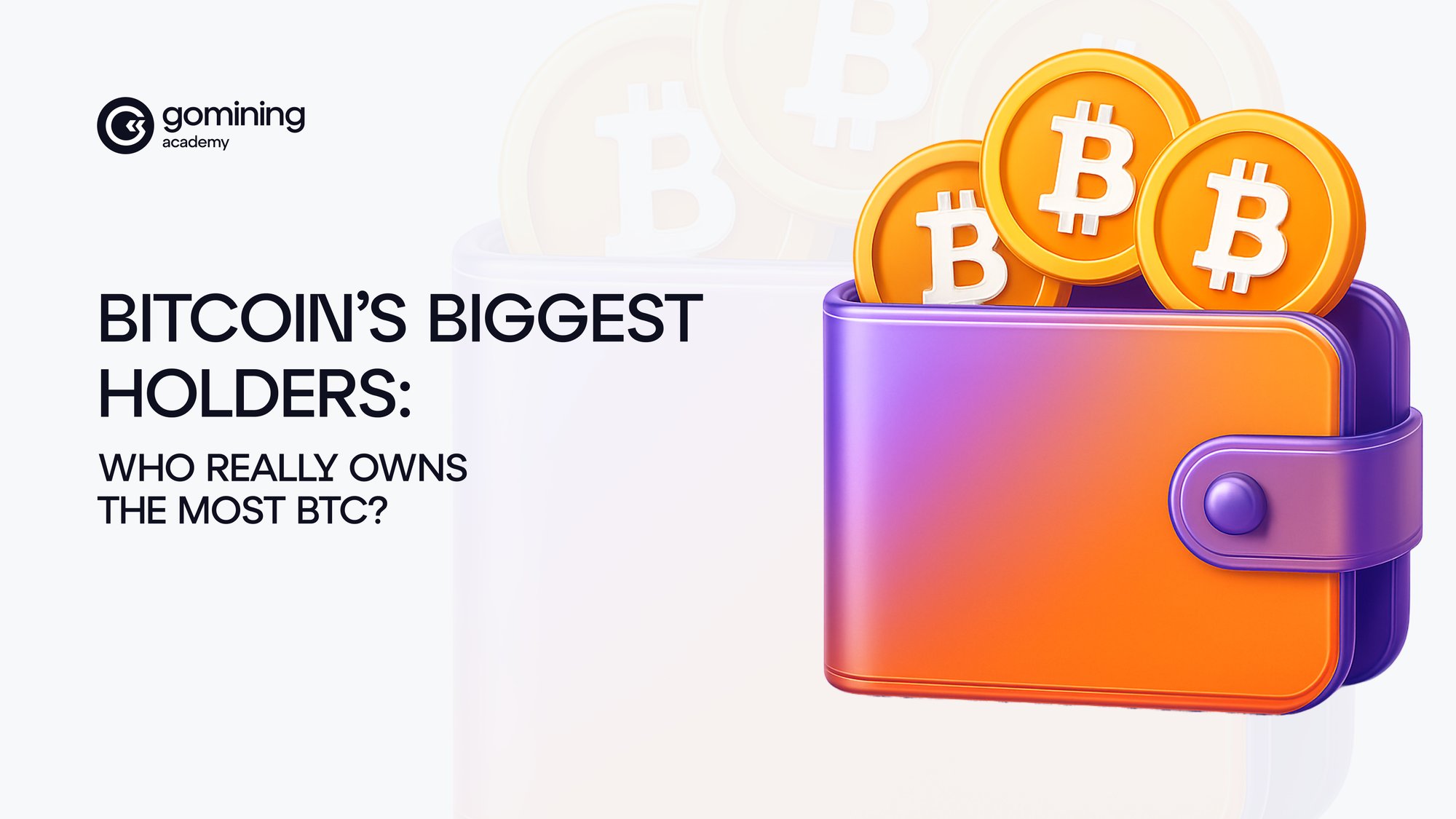 GoMining_token's tweet card. Who are the Biggest Bitcoin Holders in 2025? GoMining Academy reveals top BTC wallets, crypto whales, and institutional investors you should know.