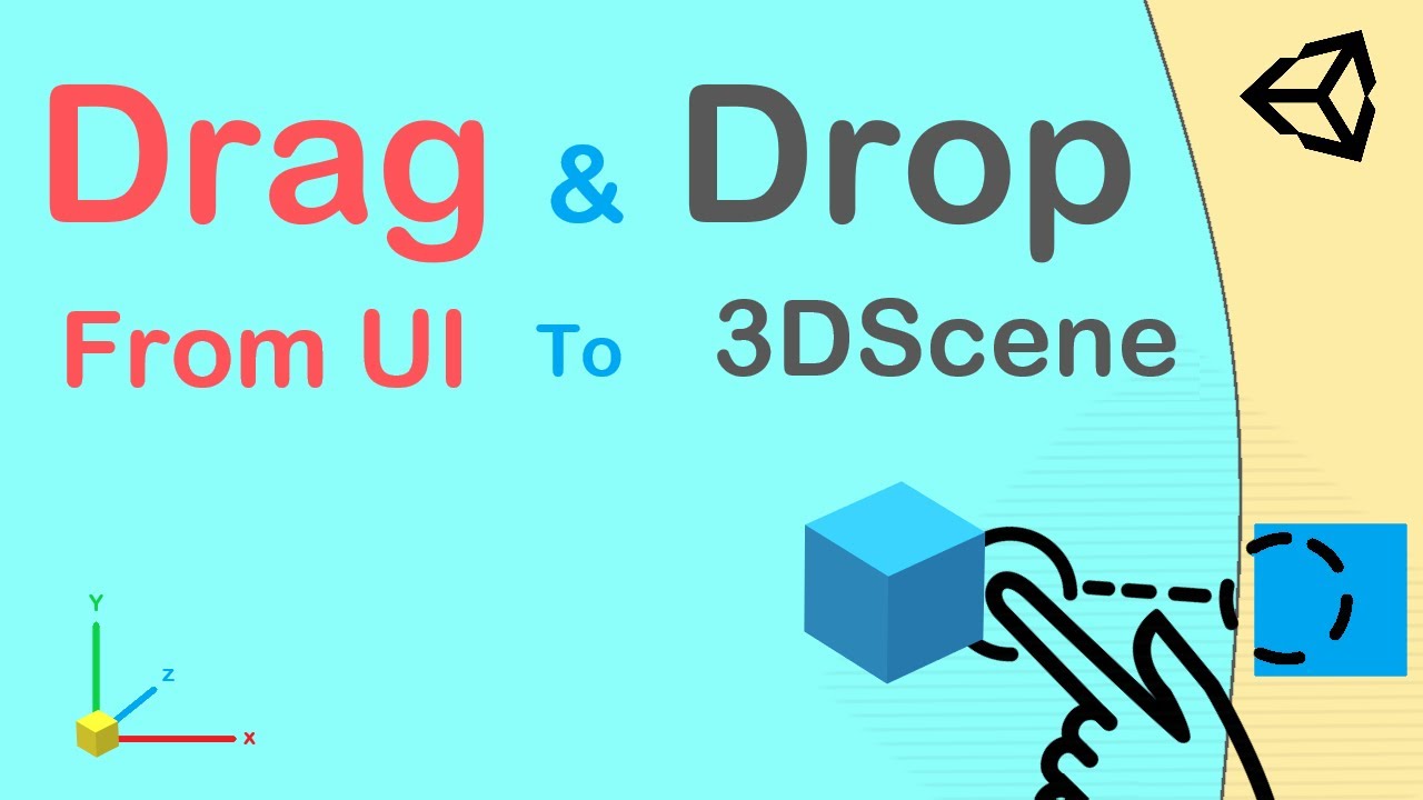 FatemiTutorials's tweet card. آموزش یونیتی : Drag and Drop From Ui To 3D Scene