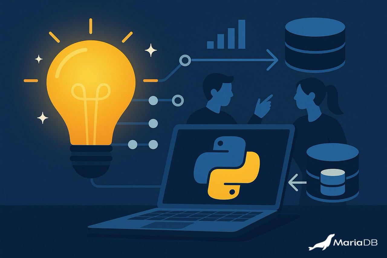 planetmysql's tweet card. As we blogged last week, the ideation phase of the MariaDB-Python hackathon ended with a heap of ideas. Due to the sheer mass, we had a tough time evaluating suitable ideas and teams for the develo...
