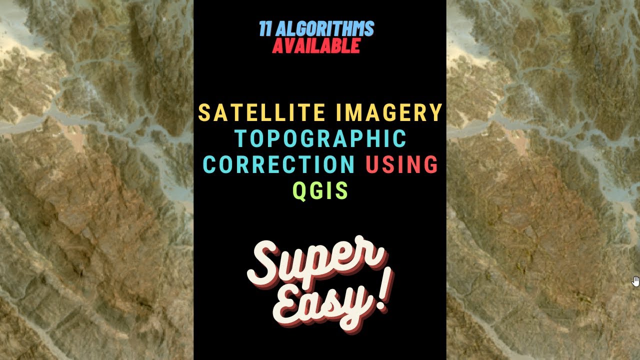 The_BM's tweet card. Satellite Imagery Topographic Correction in QGIS (Very Easy and Many...
