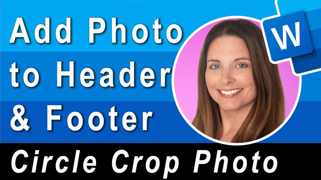 SharonSmithHR's tweet card. How to Add a Photo to Header or Footer and Make it a Circle in...