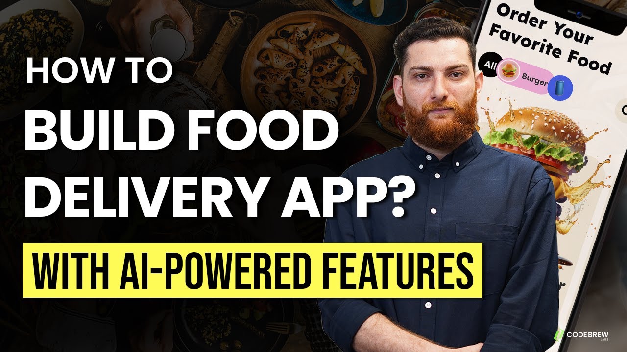 codebrewlab's tweet card. How to Build & Launch an AI-Powered Food Delivery App in 2025?...