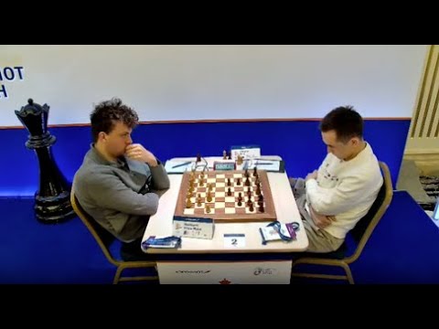 ChessCompiled's tweet card. HANS NIEMANN CONQUERS MOSCOW ?? - 2025 Aeroflot Open Rd 1 Recap