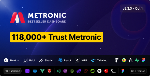 Stylelib_Themes's tweet card. The Metronic | Tailwind, Bootstrap, React, Next.js, Vue, Angular, Laravel Admin Dashboard HTML Template, is a robust and versatile solution for developers building custom web applications. With a h...