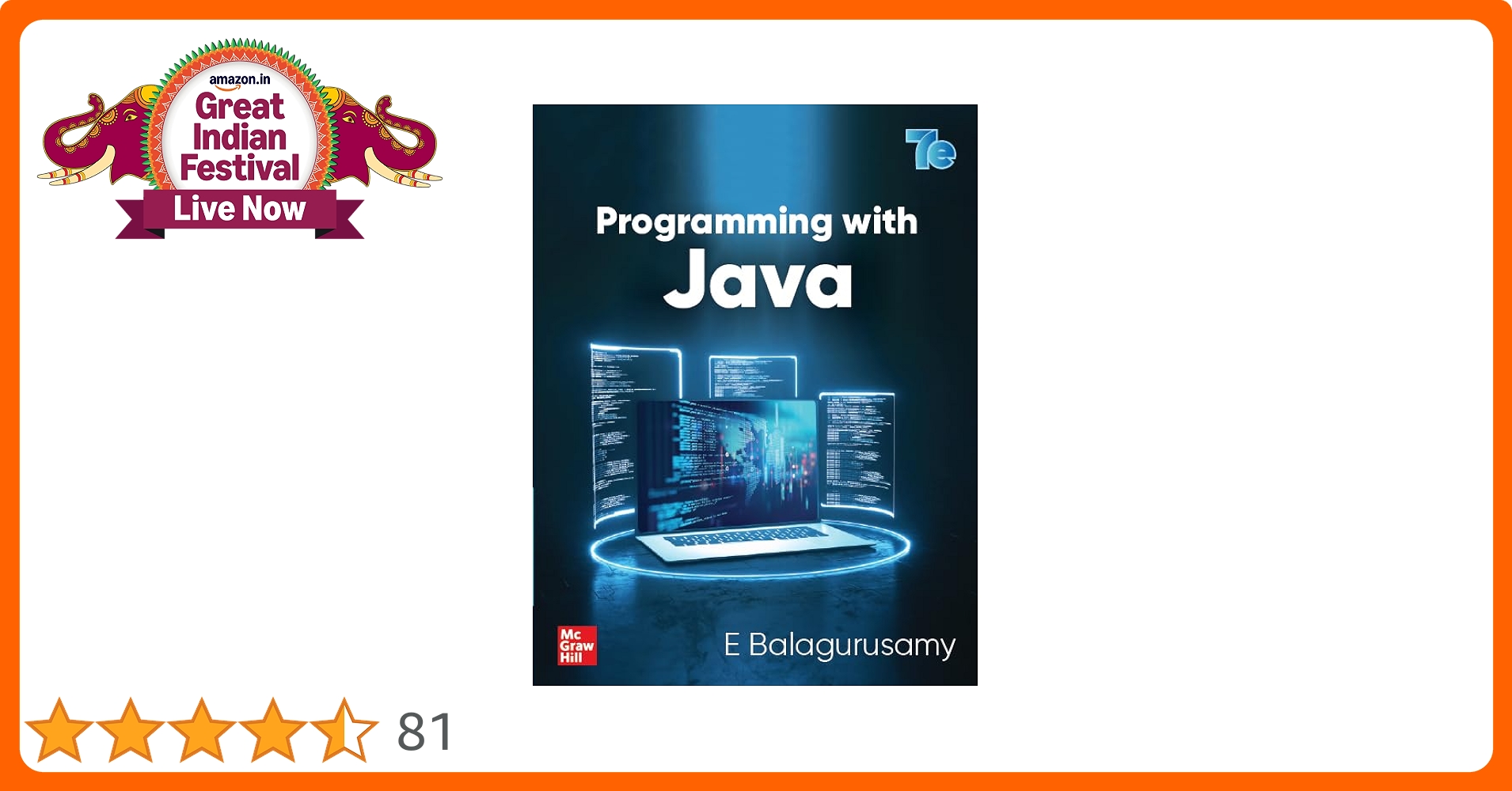 AllDealsInd's tweet card. This new edition of the most trusted book in Java has some essential updates. While it retains the quintessential style of explaining the concepts with exhaustive programs, solved examples, and...