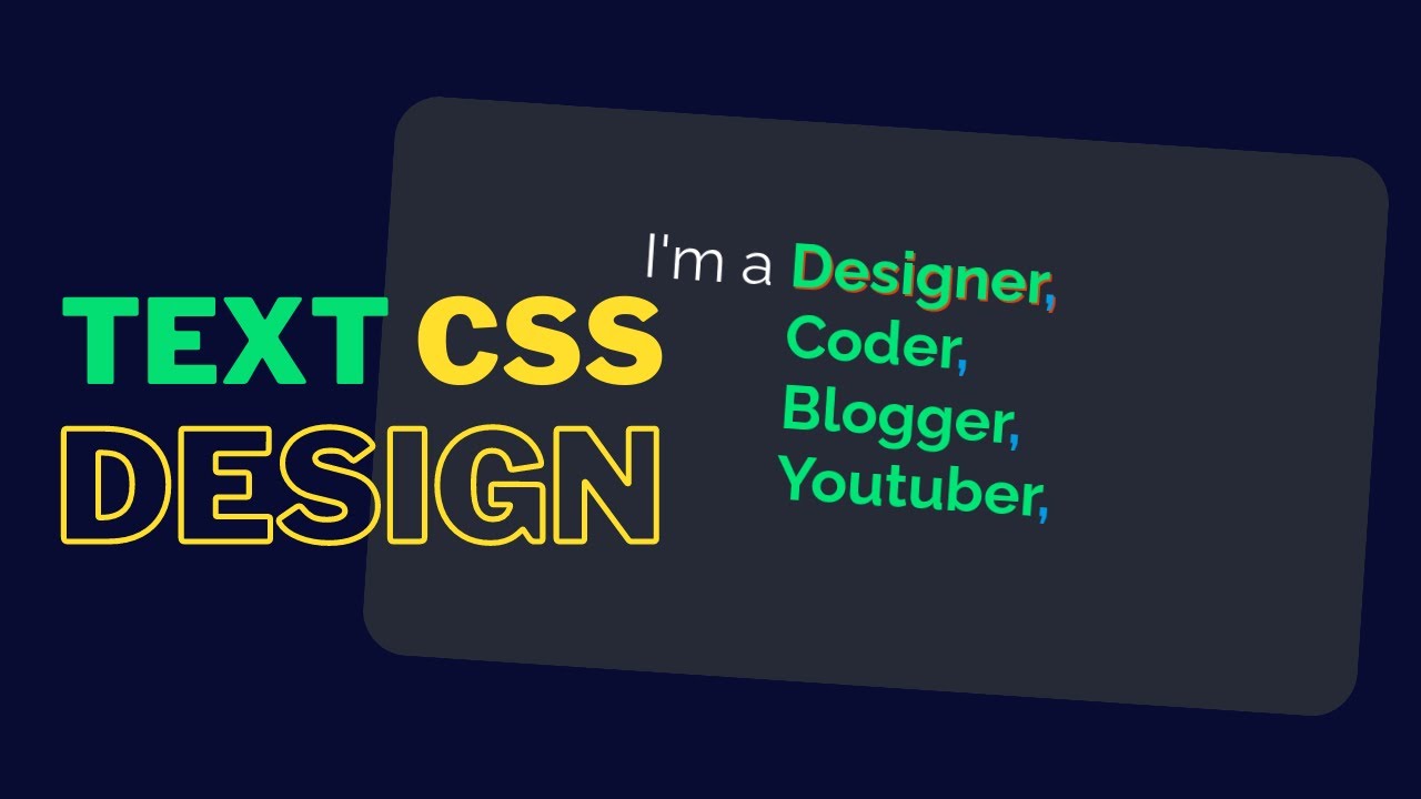 CodelabC's tweet card. Let's make a COOL CSS Text Design with HTML5 and CSS || [No Javascr...